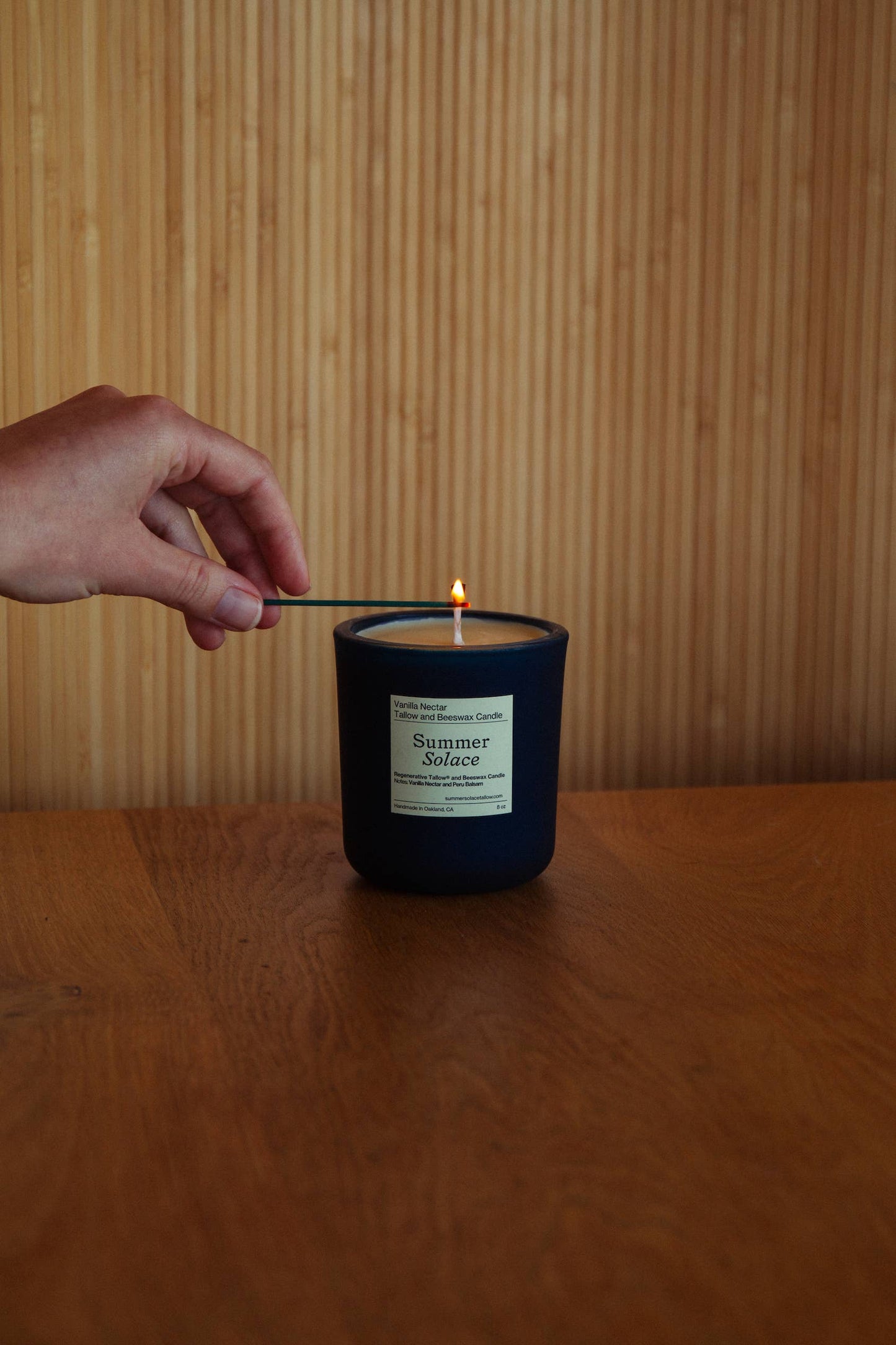 Vanilla Nectar – Tallow Candle with Peru Balsam, 8.5 oz