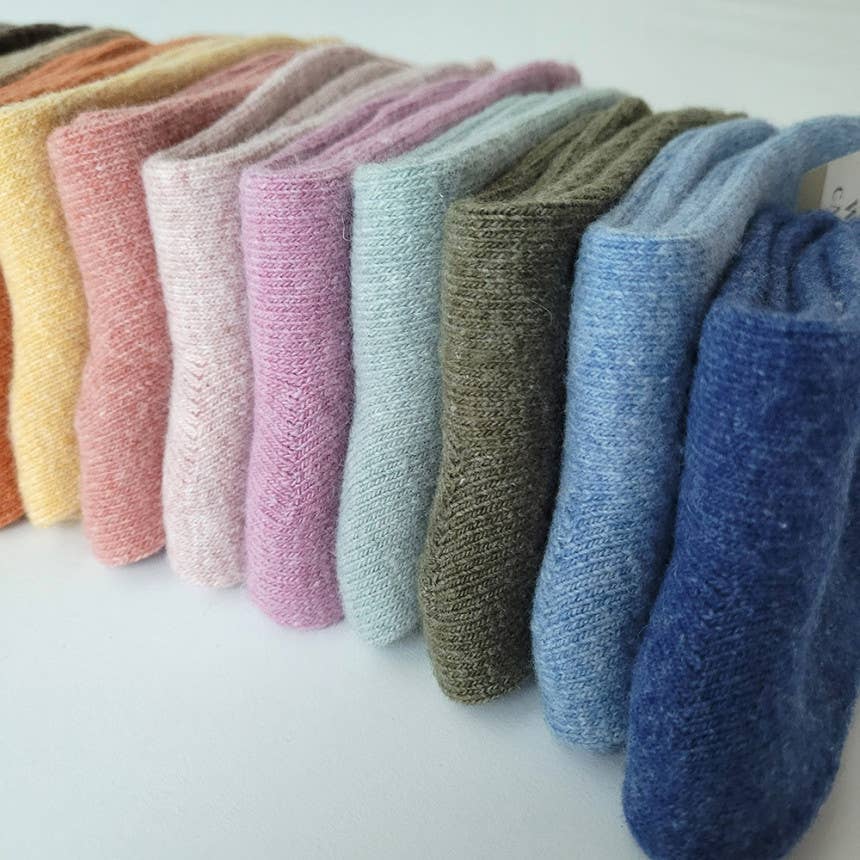 Premium Line 17 Color Options Cashmere Wool Socks