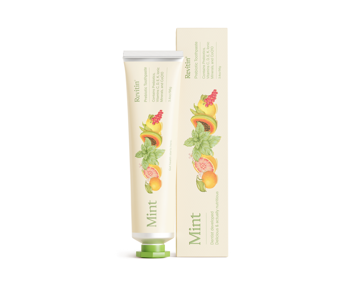 Fluoride-Free Prebiotic Tooth Gel, Mint | Revitin