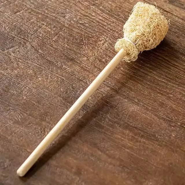 Natural Loofah Cup Brush