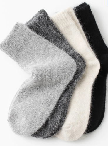 Wool Socks For Women Cozy Wool Angora Socks  Winter Warm