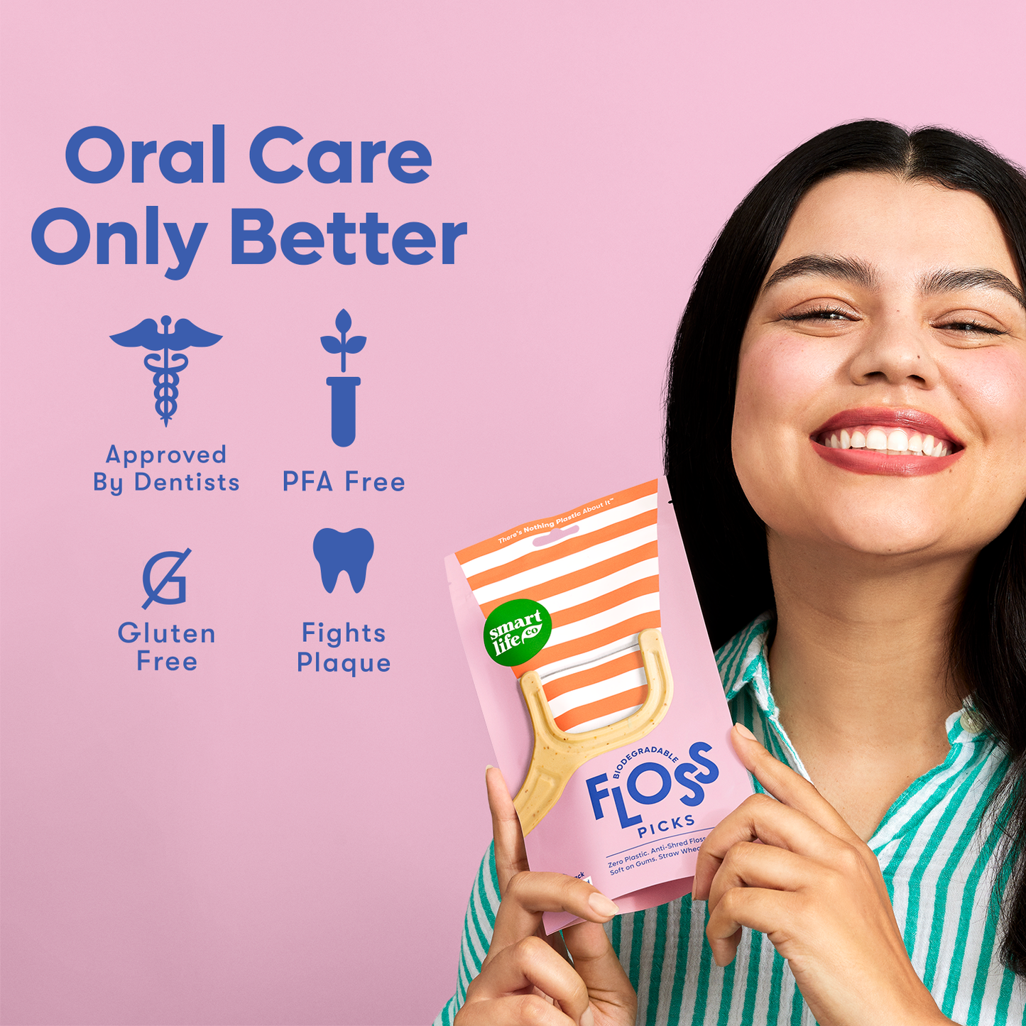 Eco-Friendly Floss Picks | Unflavored | PFA Free