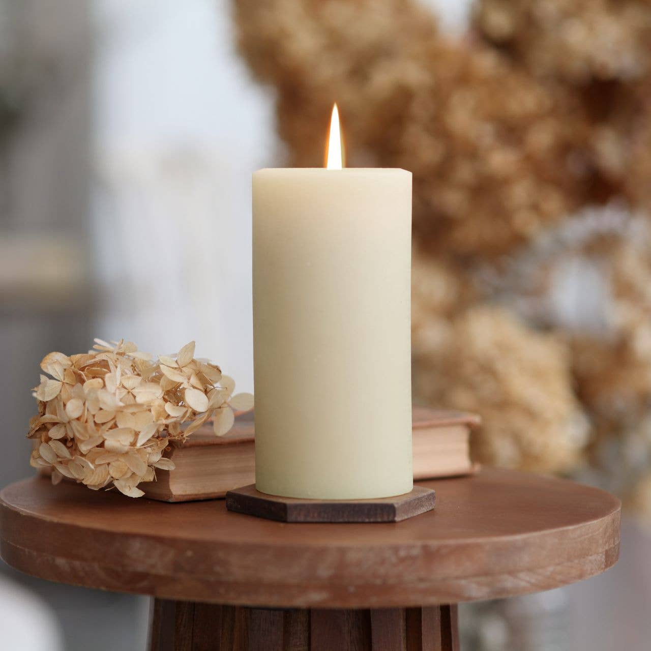 Pillar Candles – 100% Pure Beeswax – Multiple Sizes & Colors