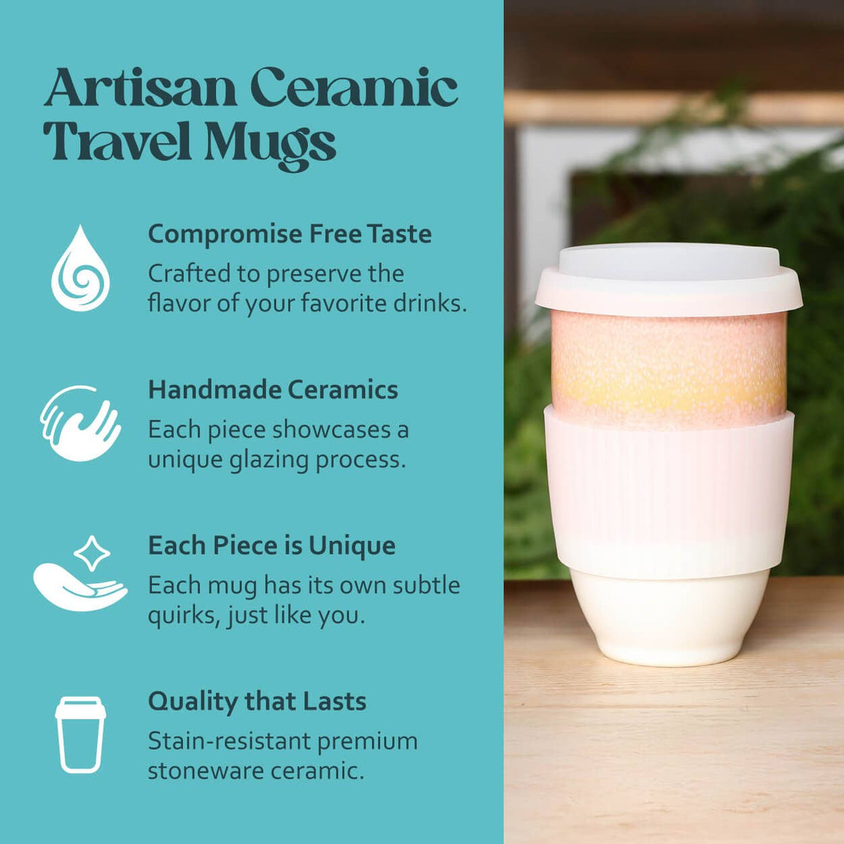 Afterglow 12oz Ceramic Travel Mug – Travel Mugs For Coffee