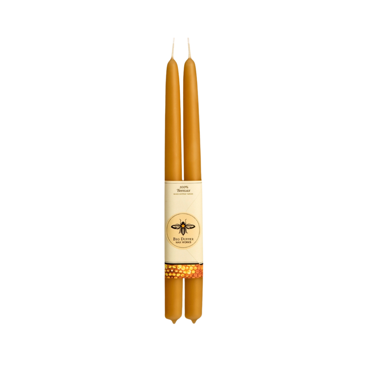 Taper Candles – 100% Pure Beeswax – Terracotta and Sage