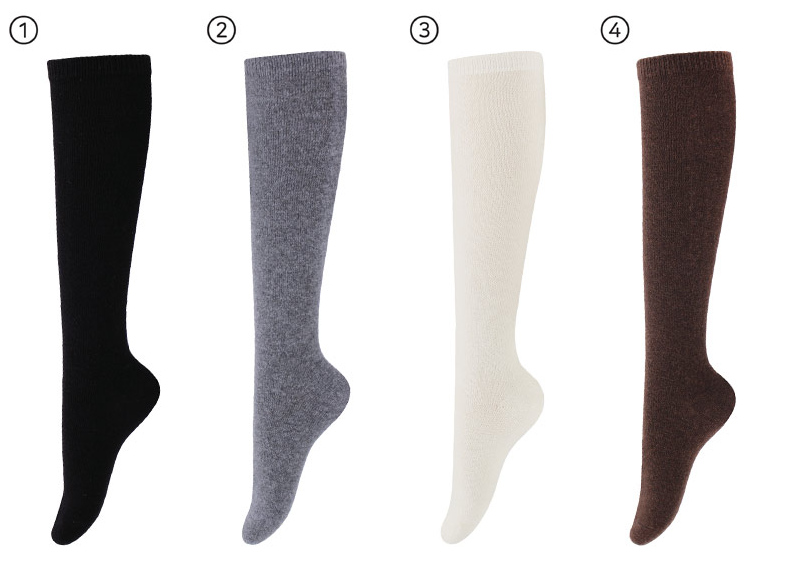 Womens  Cashmere Wool Knee Socks