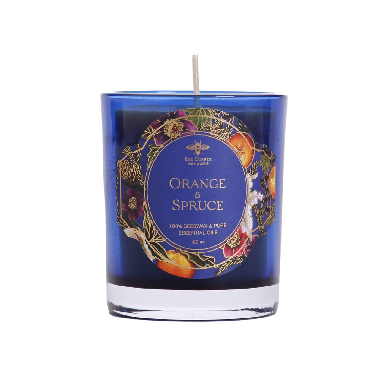 Glass Candles – Pure Beeswax – Winter Garden Collection