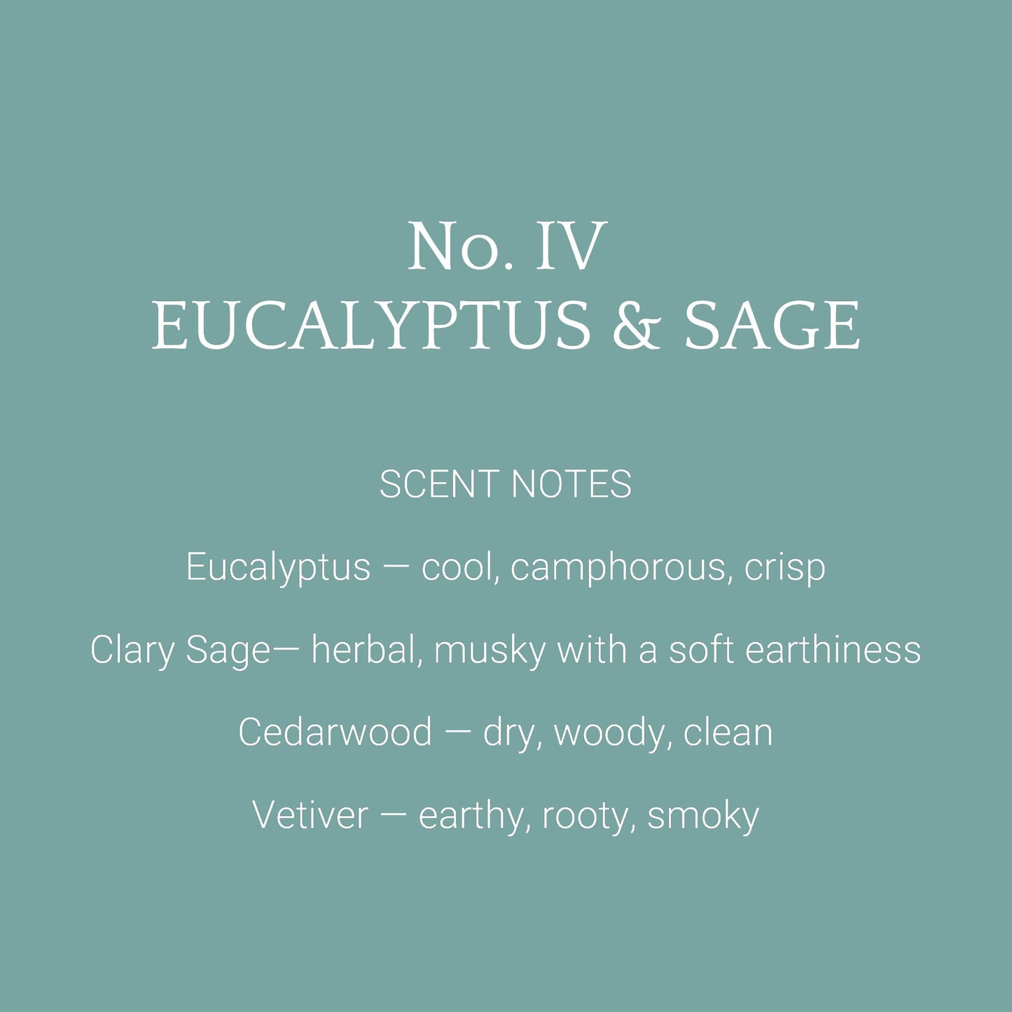 Eucalyptus & Sage Essential Oil Incense / All Natural