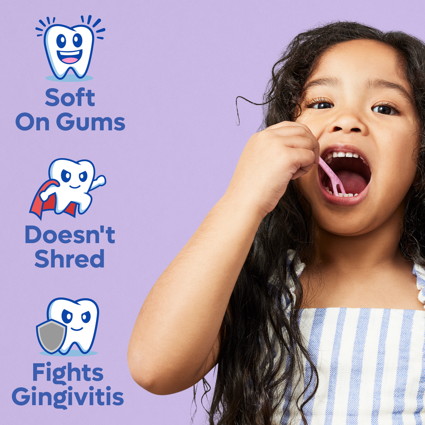 Biodegradable Kids Flossers | Mint | PFA Free