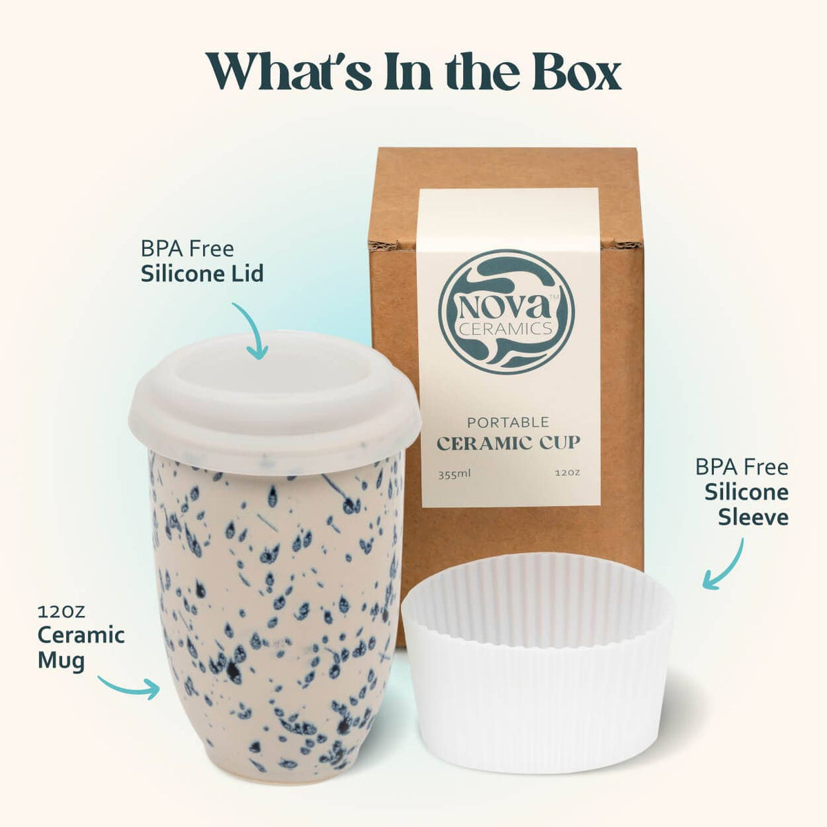 Orchid Ceramic Travel Mug
