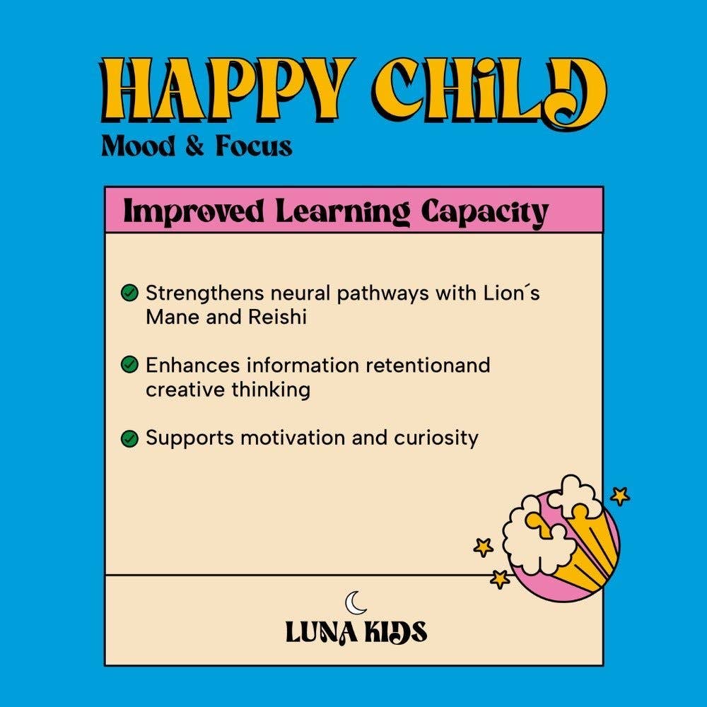Happy Child: Mood & Brain Gummy - Piña Colada Flavor