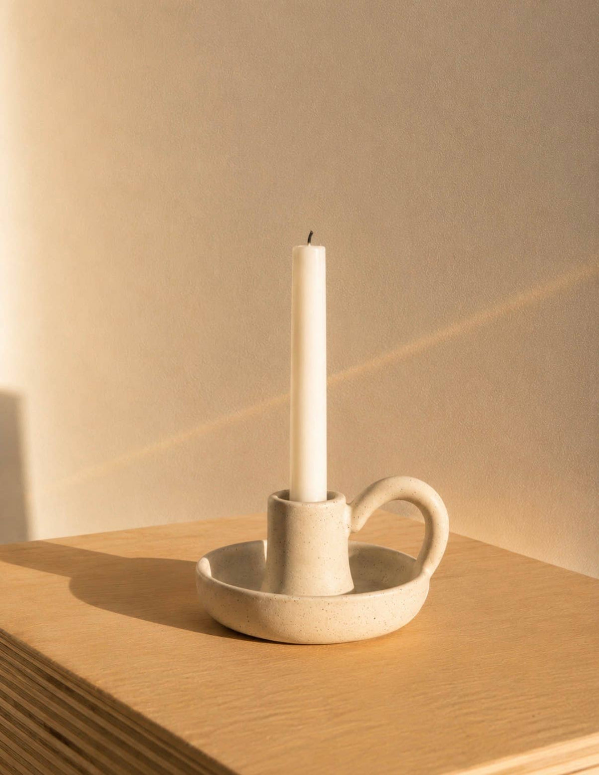 Ceramic candle stick holder