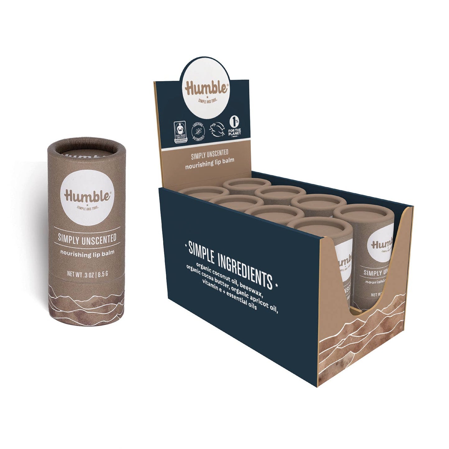 Simply Unscented Plastic-free Lip Balm