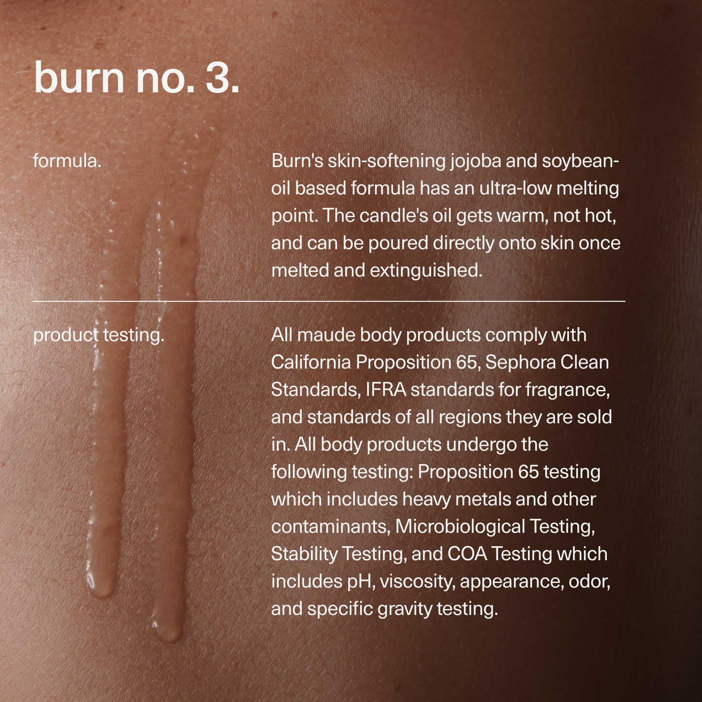 Burn no. 3 - massage candle, eucalyptus, sandalwood