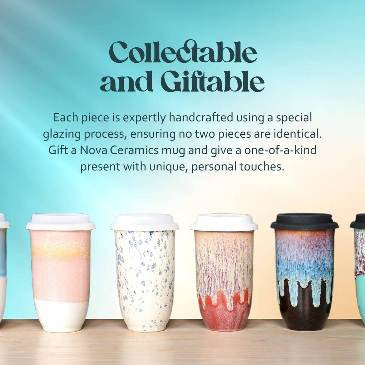Emerald 16oz Ceramic Travel Mug – Forest-Inspired & Reusable
