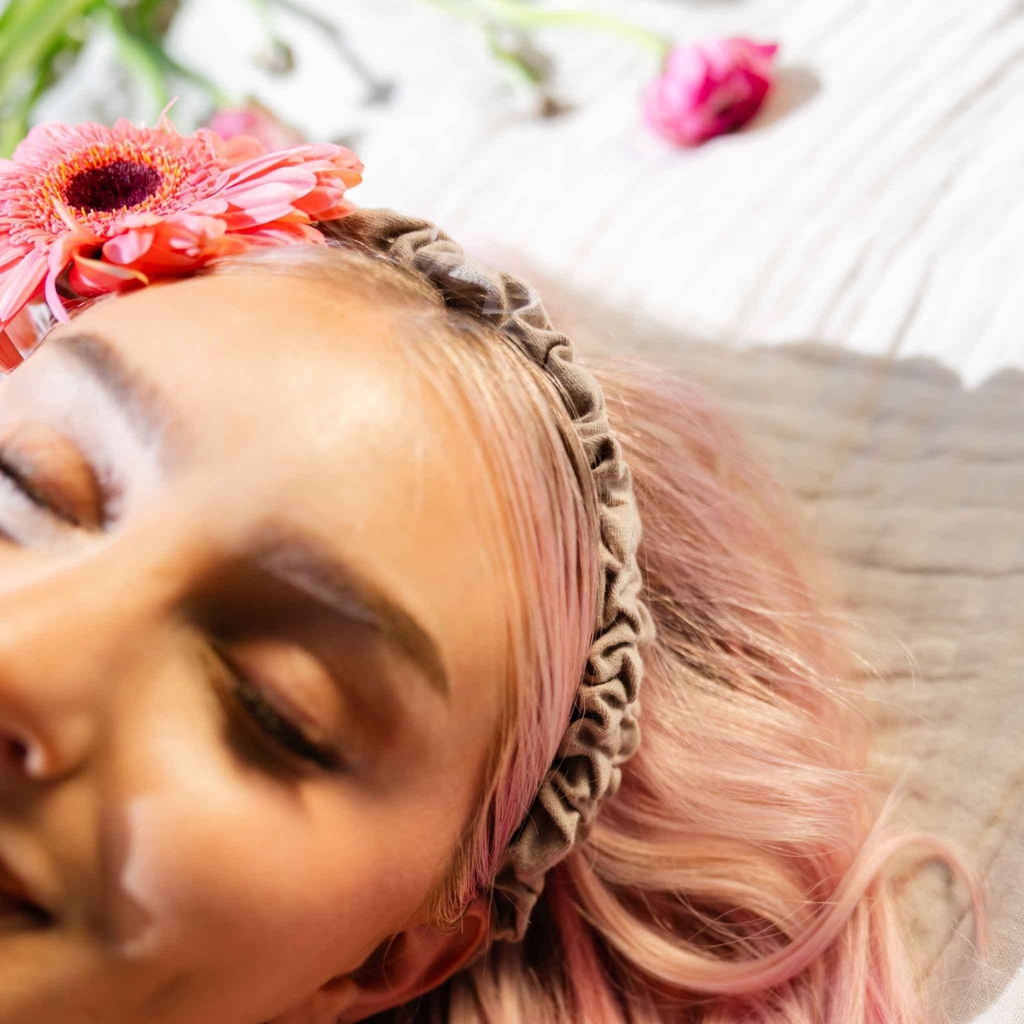 Gather Headband: Organic, Plastic-Free Ruched Head Wrap