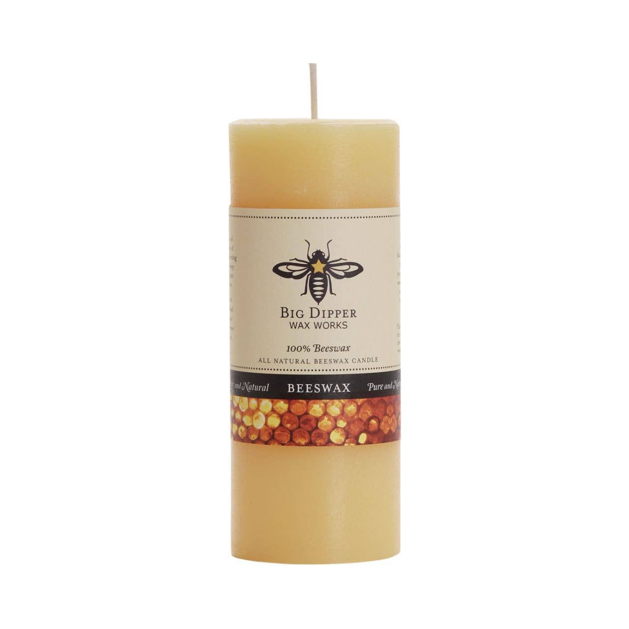 Pillar Candles – 100% Pure Beeswax – Multiple Sizes & Colors