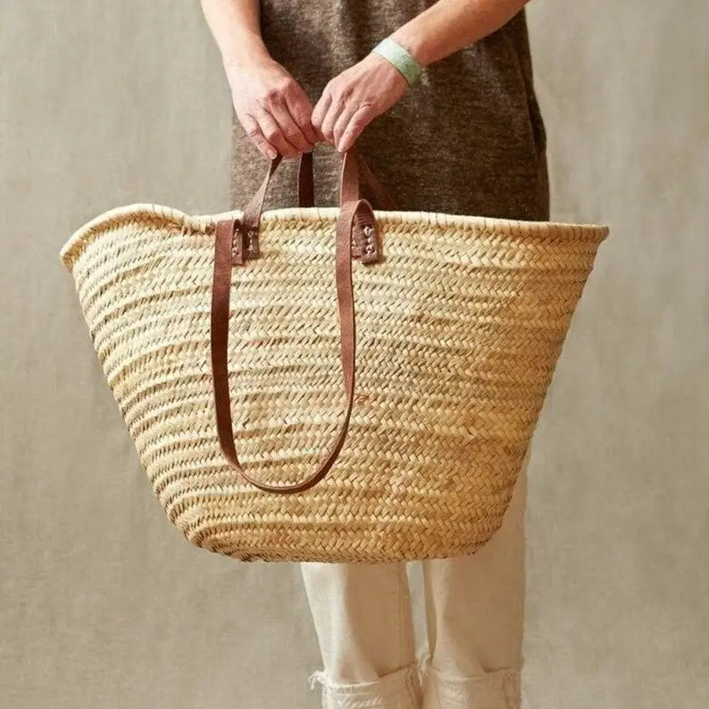 Darkech Market Basket Straw Bag