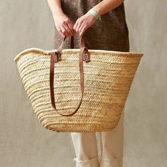 Darkech Market Basket Straw Bag