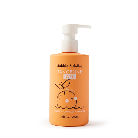 Dabble & Dollop All Natural Tangerine Shampoo, Body Wash, & Bubbles