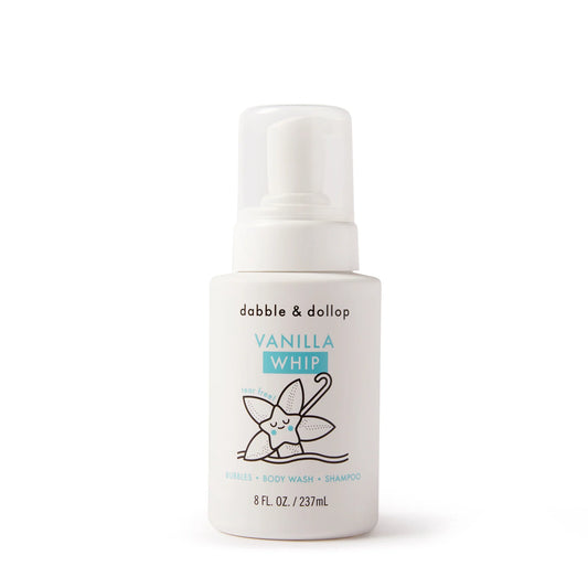 Dabble & Dollop All Natural Vanilla Shampoo, Body Wash, & Bubbles