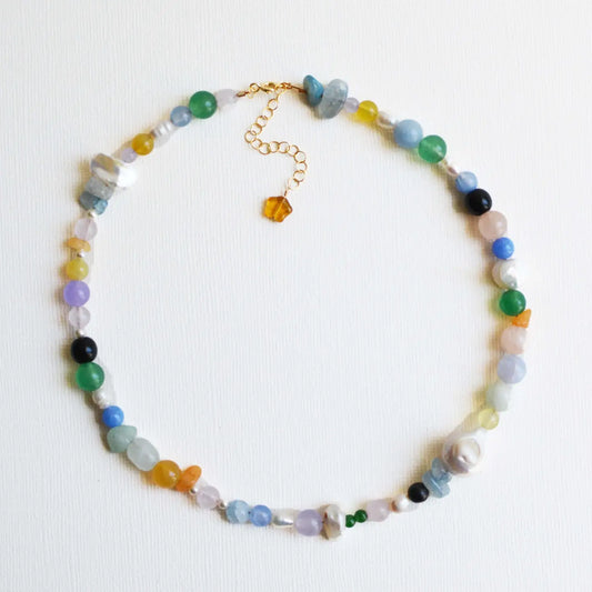 Gem & Blue Trove Bead Necklace